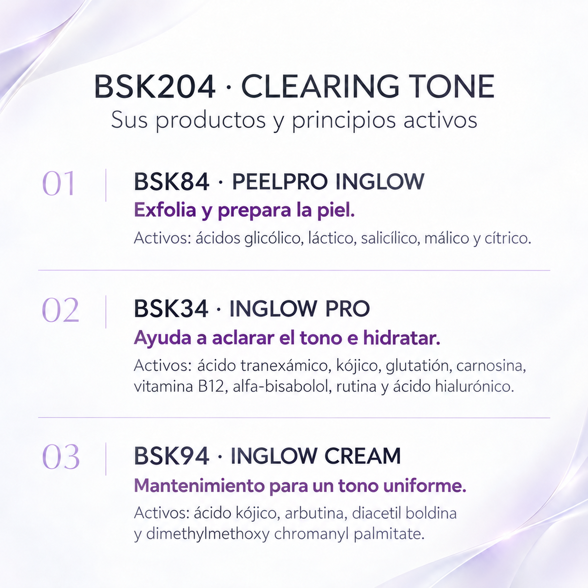 BSK204 Clearing Tone | Kit para aclarar axilas, ingles y zonas íntimas externas