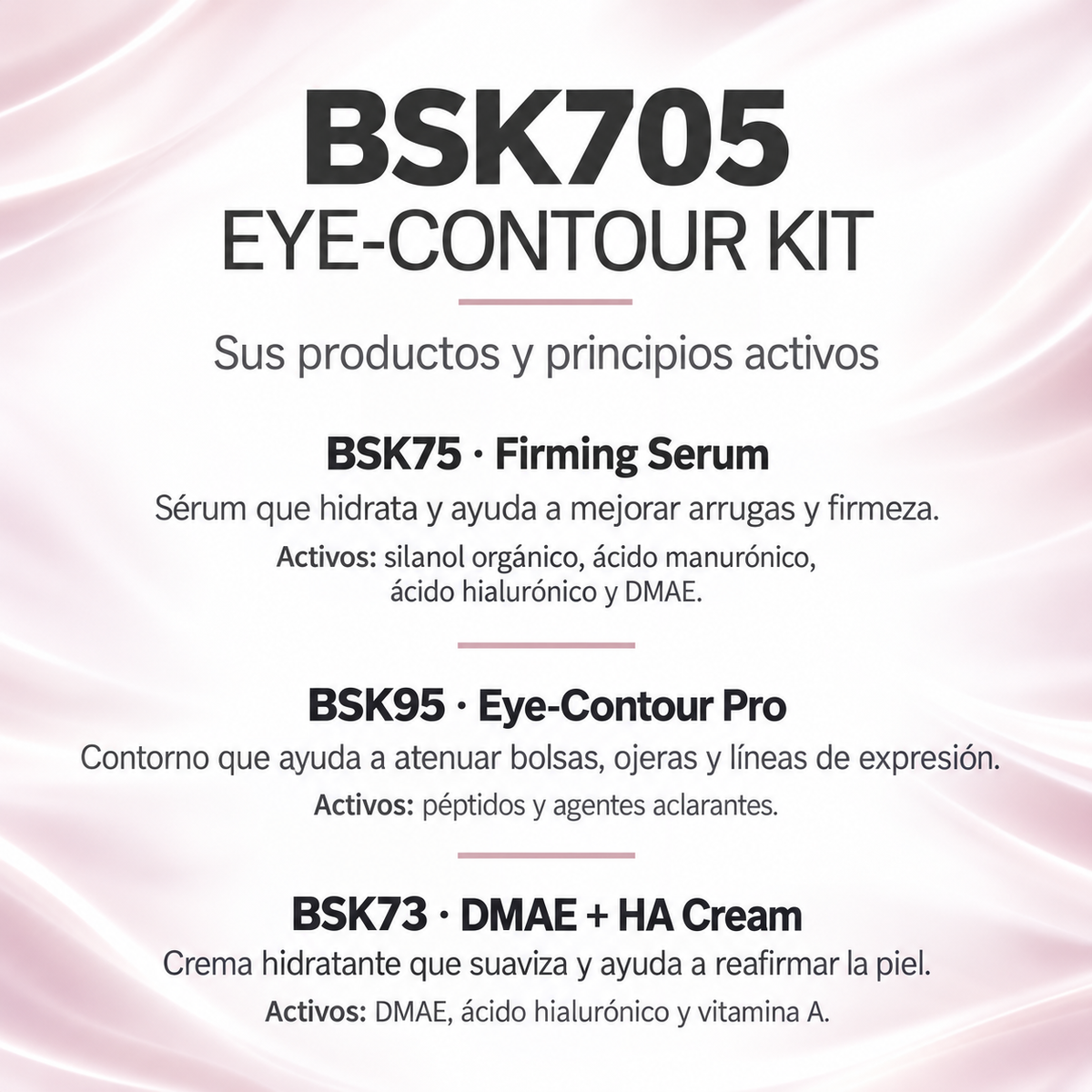 BSK705 Eye-Contour Kit | Kit para bolsas, ojeras y arrugas del contorno de ojos