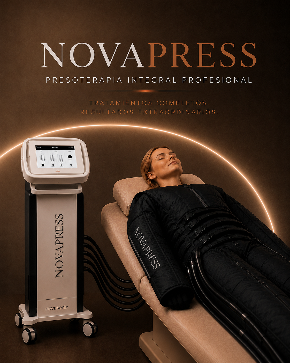 NOVAPRESS | Presoterapia Integral Profesional de 24 Cámaras