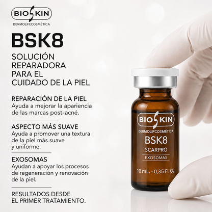 BSK8 SCARPRO | Tratamiento profesional para marcas de acné, cicatrices y textura irregular