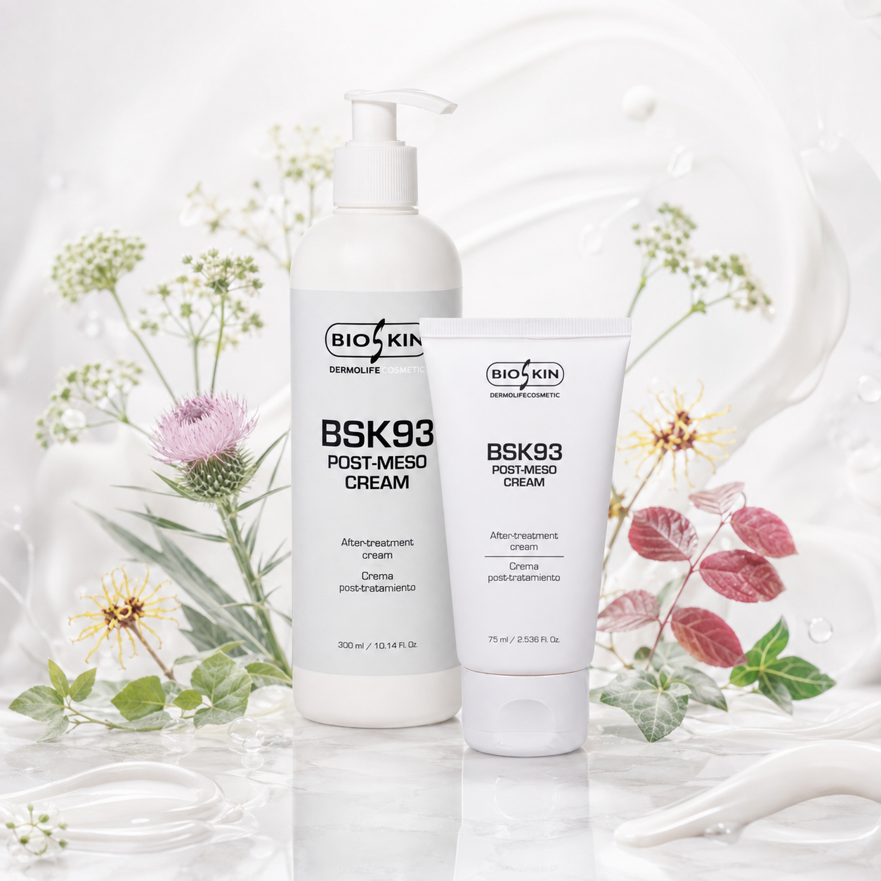 BSK93 Post-Meso Cream 75 ml / 300 ml | Crema Calmante Post-Tratamiento