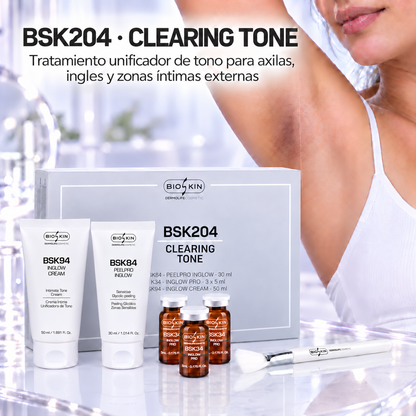 BSK204 Clearing Tone | Kit para aclarar axilas, ingles y zonas íntimas externas