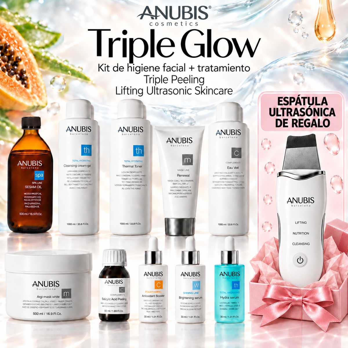 Triple Glow de Anubis | Protocolo profesional de higiene facial y tratamiento
