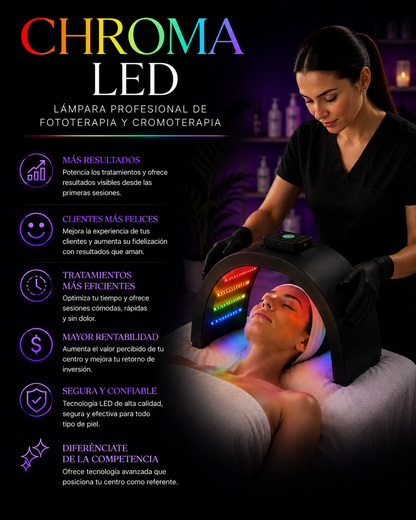 CHROMA LED | Lámpara profesional de fototerapia y cromoterapia