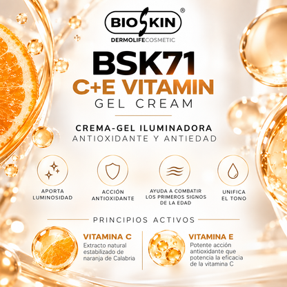 BSK71 C+E VITAMIN GEL CREAM | Crema-Gel Vitaminas C + E BioSkin 50 ml