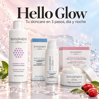 Hello Glow | Tu rutina facial en 3 pasos, día y noche ✨