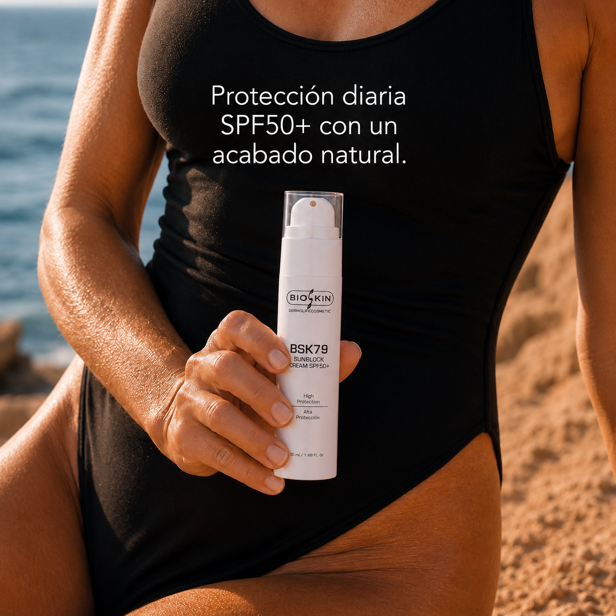 BSK79 Crema Solar Facial SPF50+ | Protección Antiedad de Alta Gama 50ml