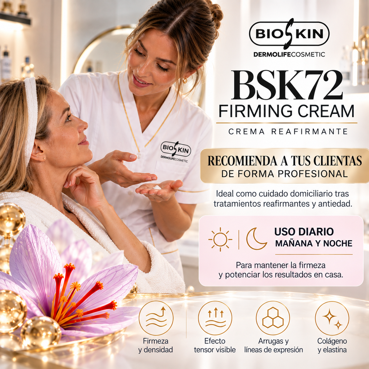 BSK72 FIRMING CREAM | Crema Reafirmante Facial BioSkin 50 ml