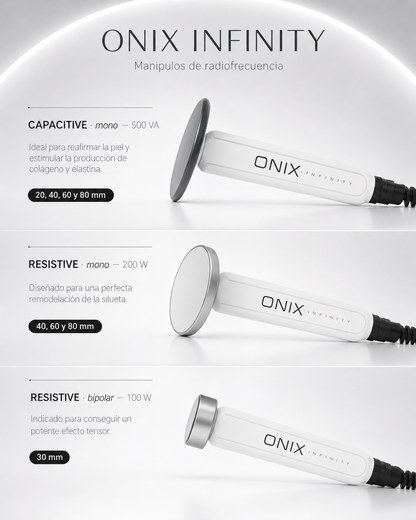ONIX INFINITY | Radiofrecuencia 448 kHz + Fototerapia LED
