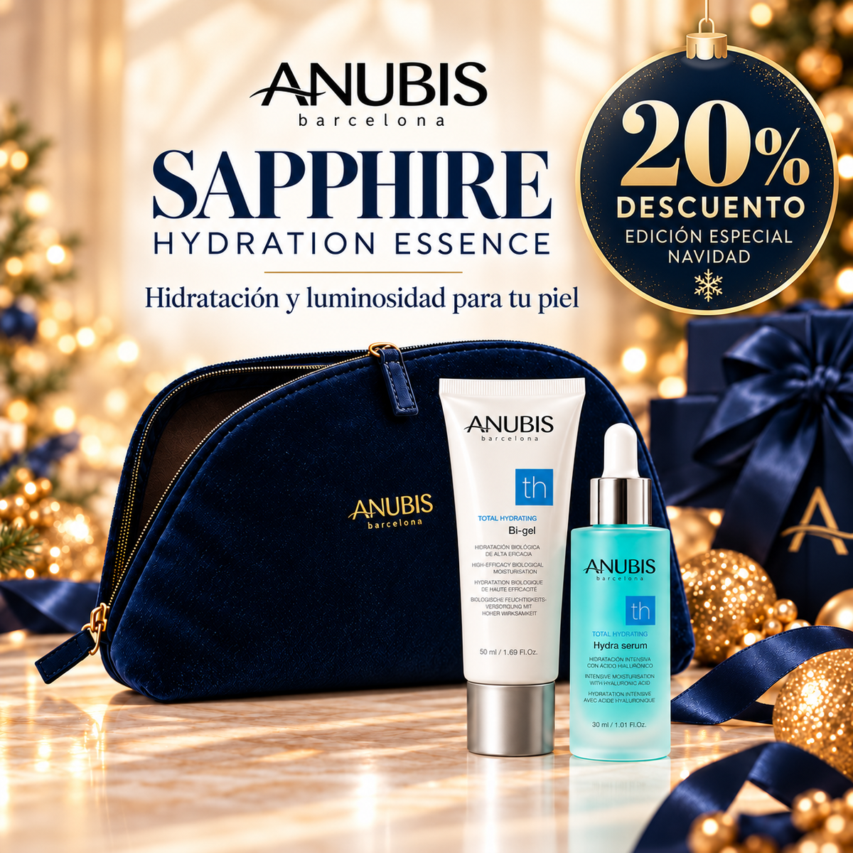 🎁🎄 Packs de Navidad Anubis | 20% de descuento profesional + neceser de regalo
