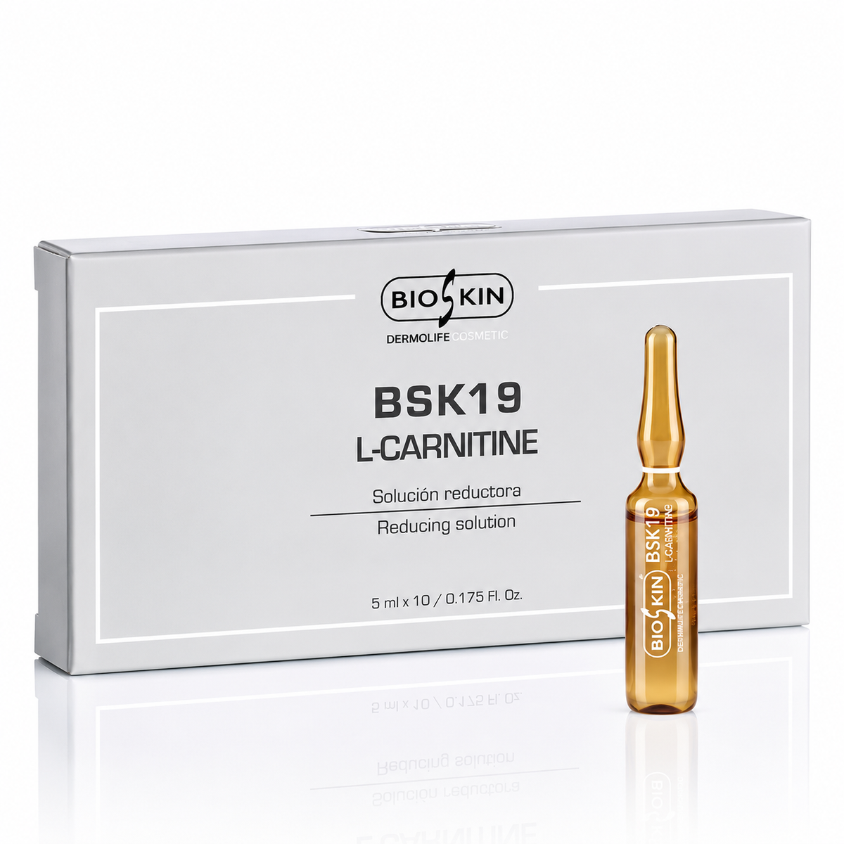 BSK19 L-CARNITINE · SOLUCIÓN REDUCTORA | 10u. × 5ml