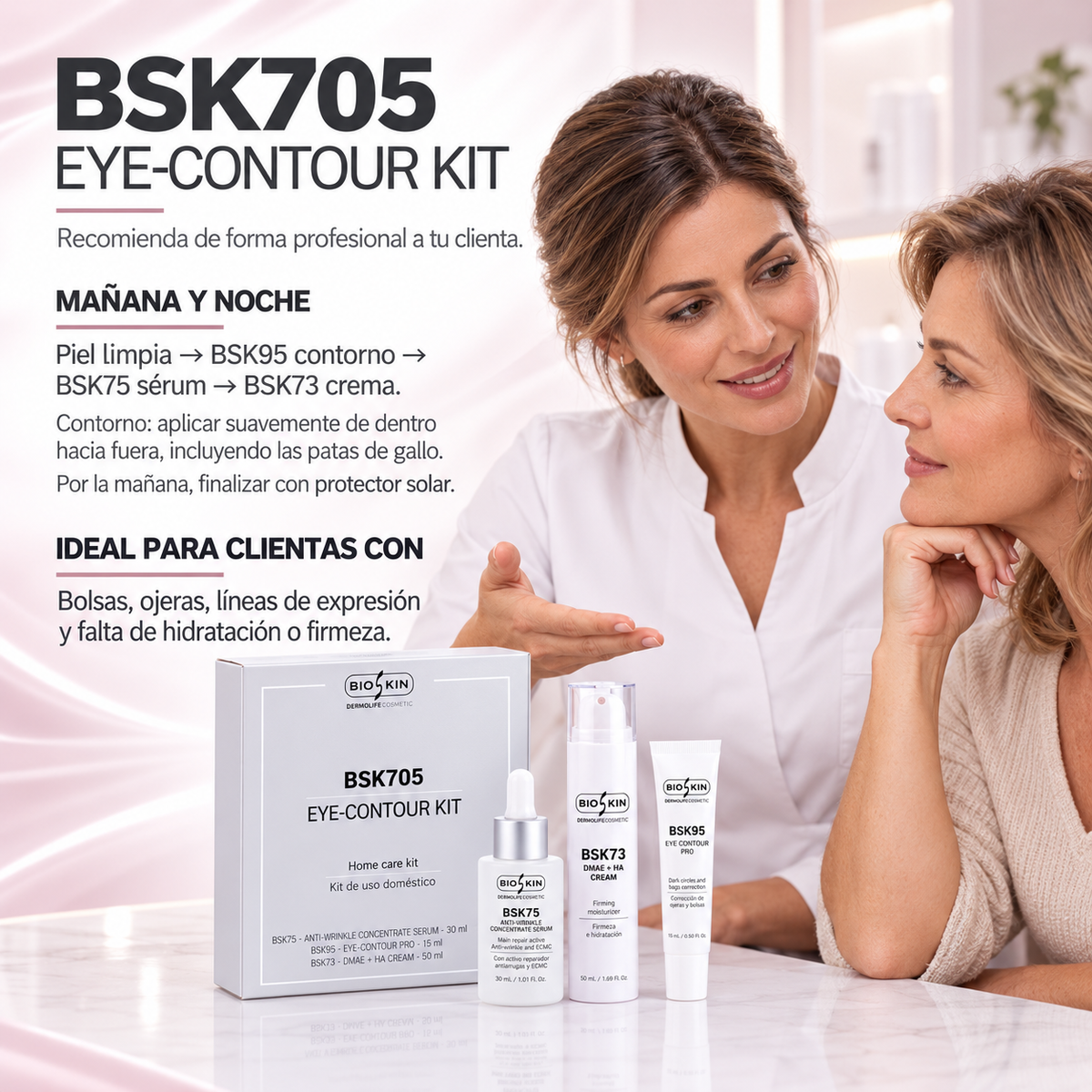 BSK705 Eye-Contour Kit | Kit para bolsas, ojeras y arrugas del contorno de ojos