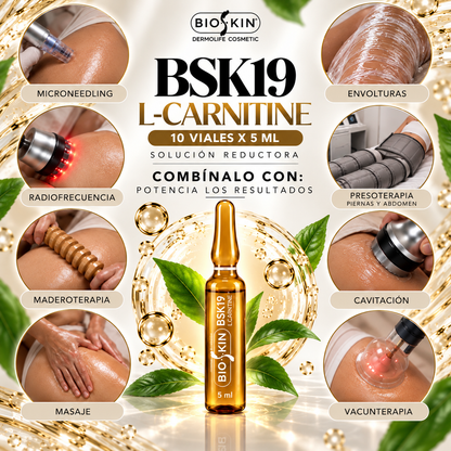 BSK19 L-CARNITINE · SOLUCIÓN REDUCTORA | 10u. × 5ml