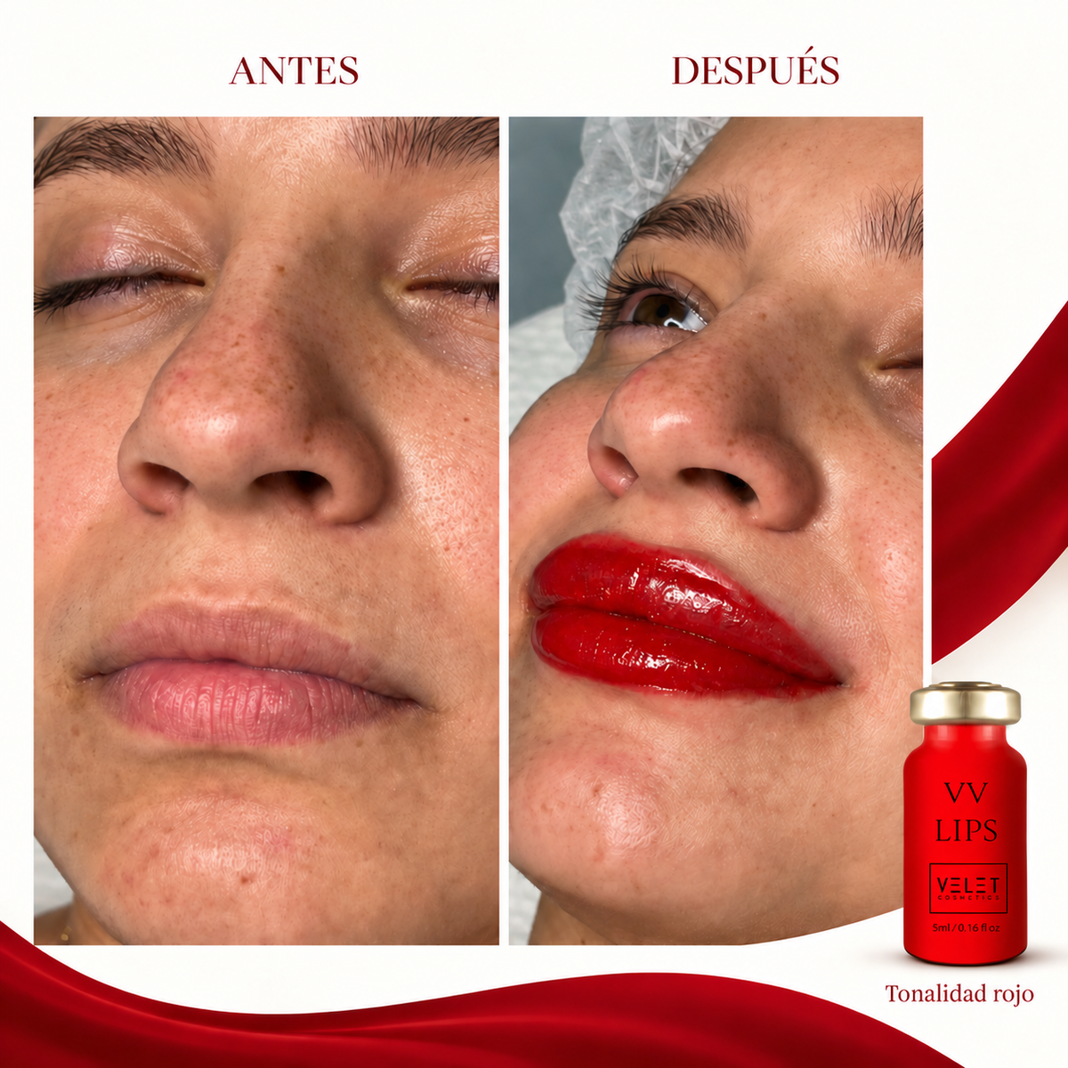 VV Lips de Velet | Hidratación y color para labios · 3 viales de 5 ml