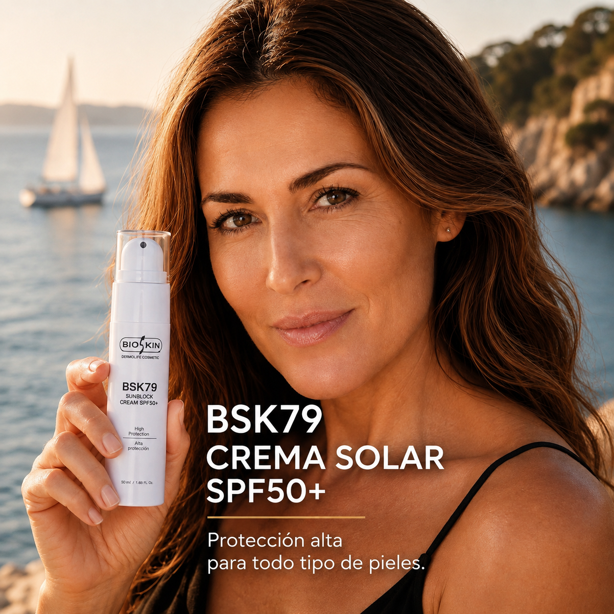 BSK79 Crema Solar Facial SPF50+ | Protección Antiedad de Alta Gama 50ml