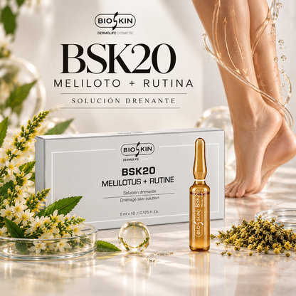 BSK20 MELILOTO + RUTINA | Solución drenante profesional / 10u. 5ml