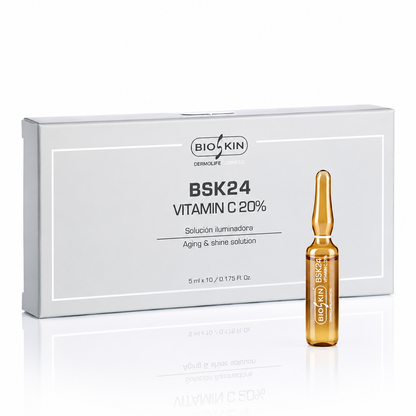BSK24 VITAMIN C 20% | Solución iluminadora · Antioxidante · Antiedad · 10u. x5mls