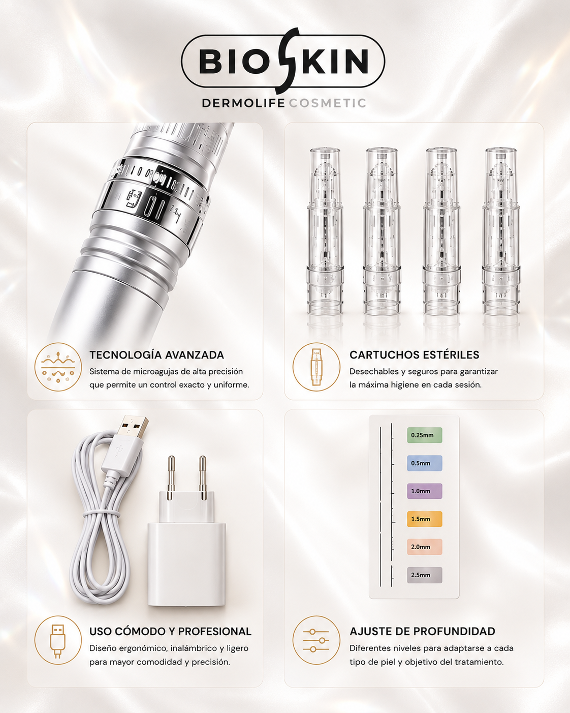 7 COLOR LIGHTS LED DERMA PEN PHOTON BIOSKIN