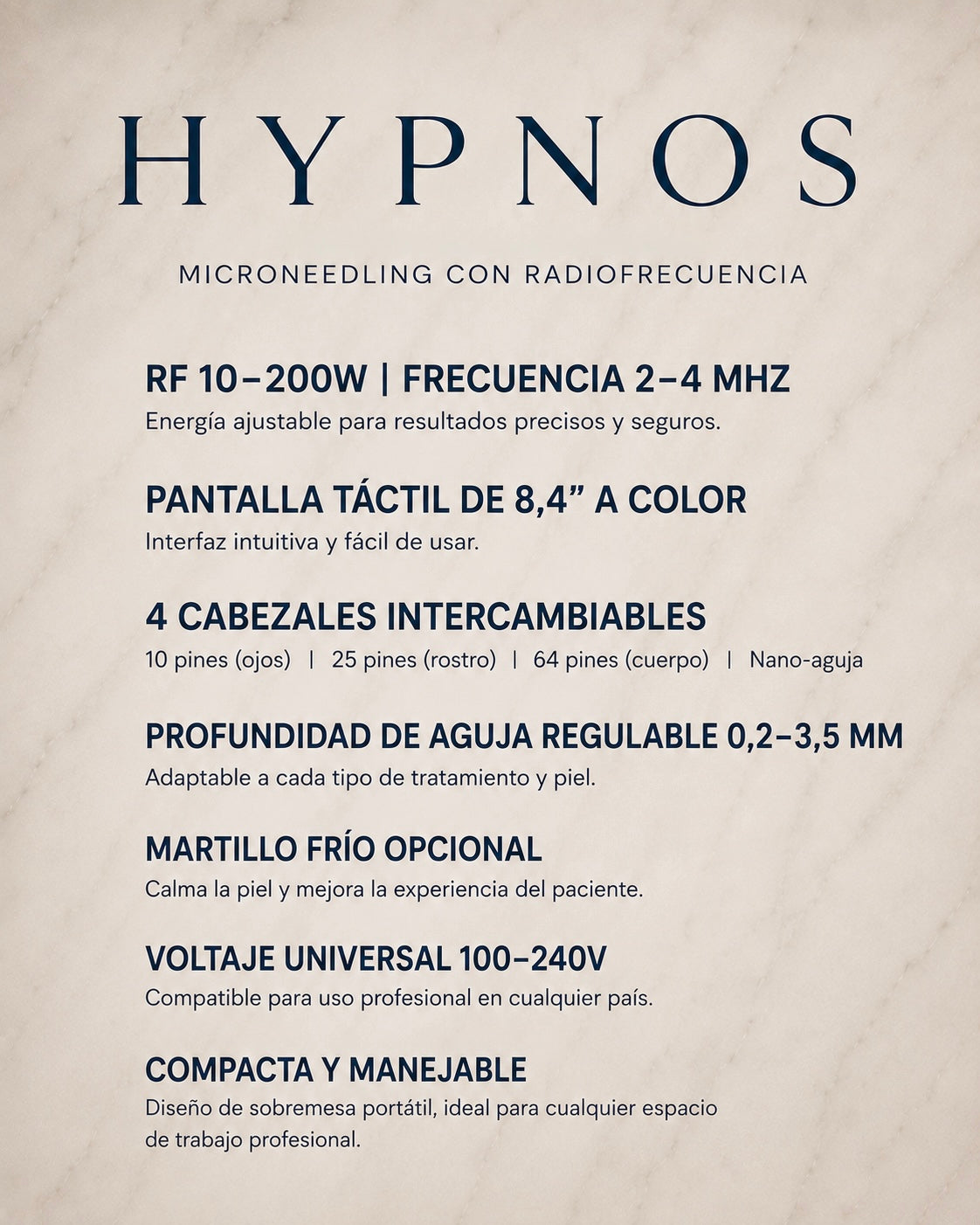 HYPNOS microneedling + radiofrecuencia