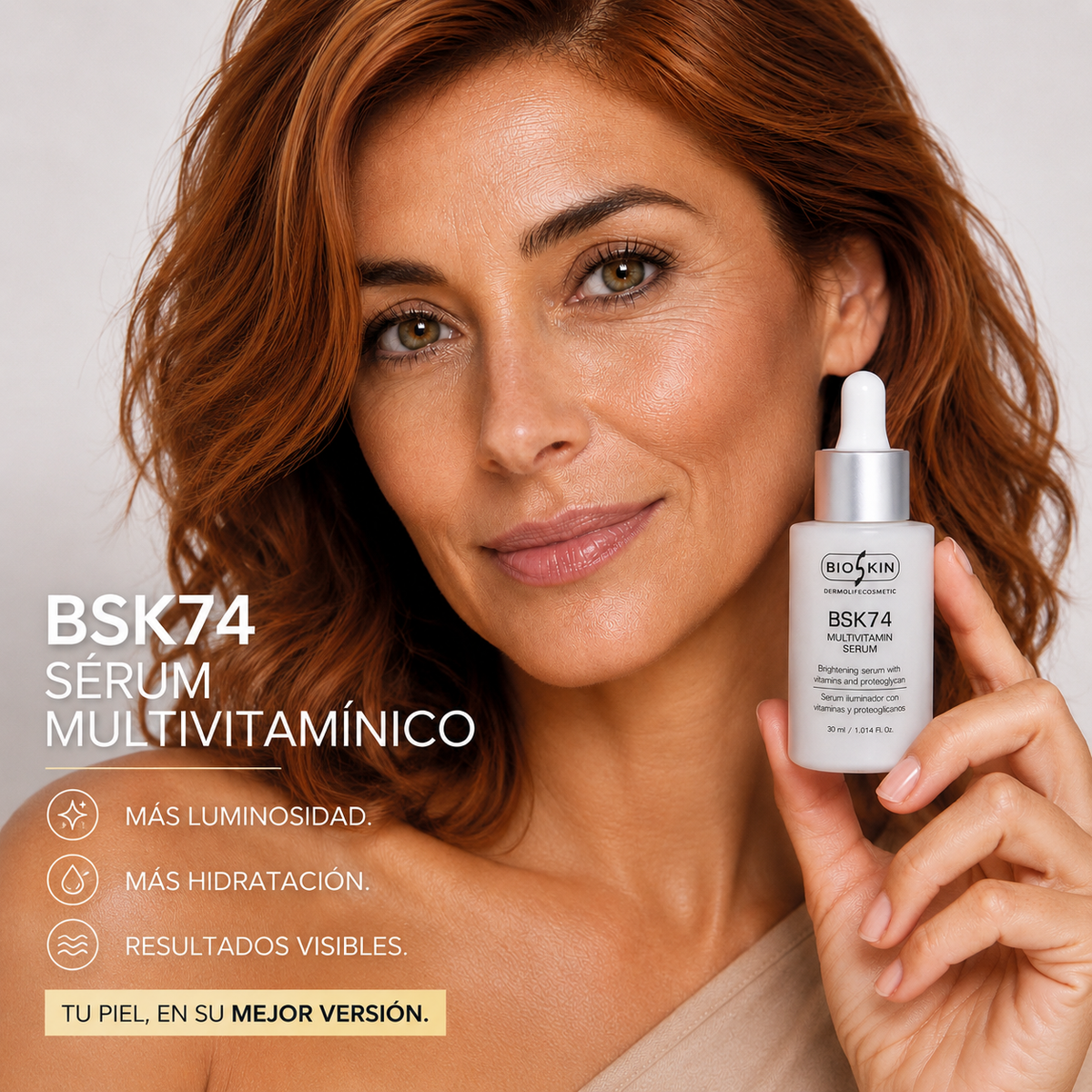 BSK74 Multivitamin Serum | Luminosidad, hidratación y firmeza 30ml