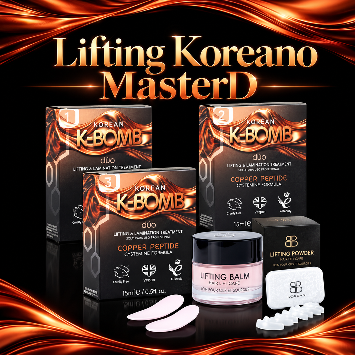 MASTERD | Lifting Koreano para pestañas y cejas