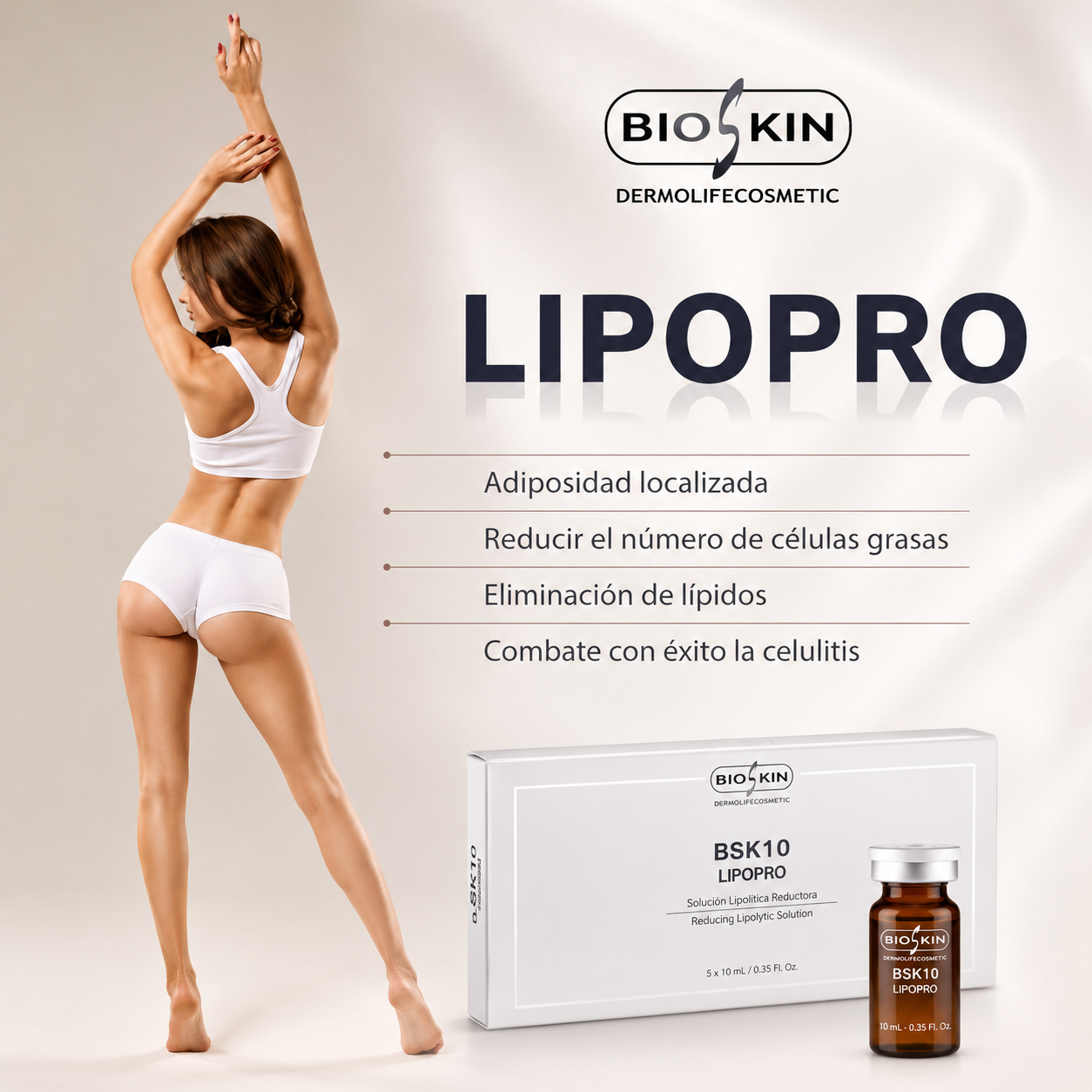 BSK10 LIPOPRO | Tratamiento corporal lipolítico para grasa localizada y remodelación