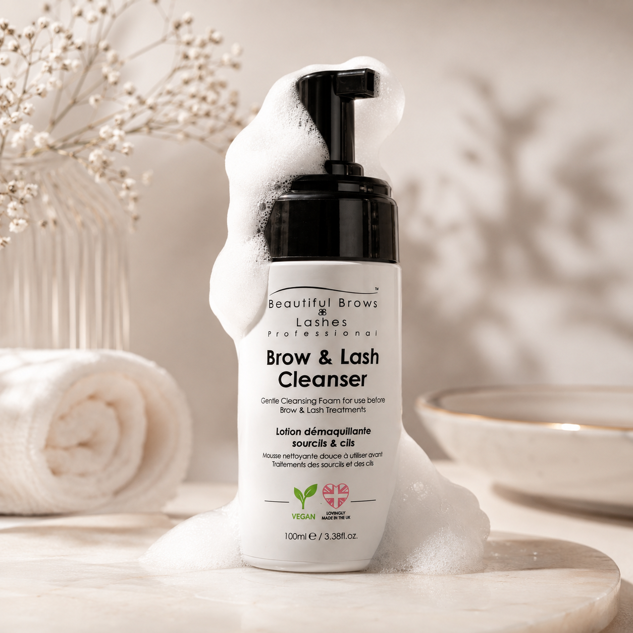 Espuma Limpiadora para Cejas y Pestañas Profesional