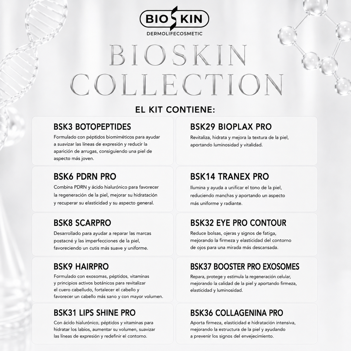 BIOSKIN COLLECTION | 10 de nuestros viales más vendidos en una sola inversión