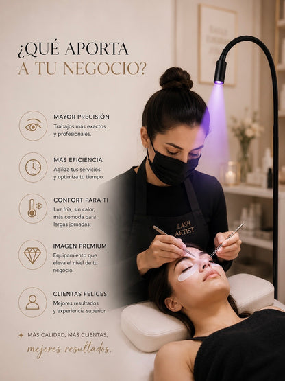 UV LASH LAMP | Lámpara UV/LED para extensiones de pestañas