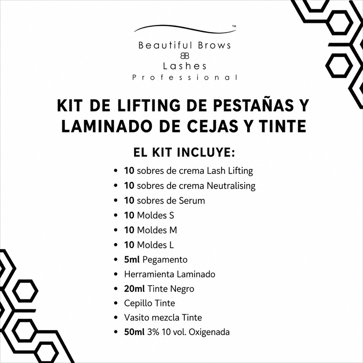 Lifting de pestañas + tinte kit básico
