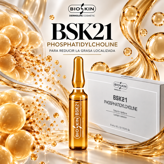 BSK21 PHOSPHATIDYLCHOLINE · Solución Lipolítica |Tratamiento profesional para grasa localizada . 10u. 5ml