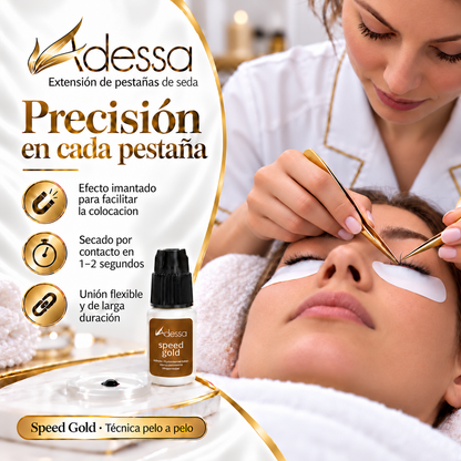 Adessa Speed Gold | Adhesivo pelo a pelo con efecto imantado | 3 g