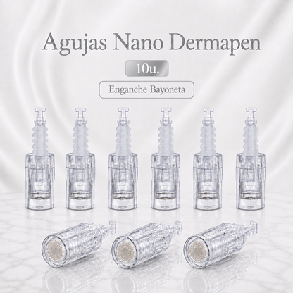 Agujas Dermapen | Nano-12-36-42 | Enganche Bayoneta y Rosca