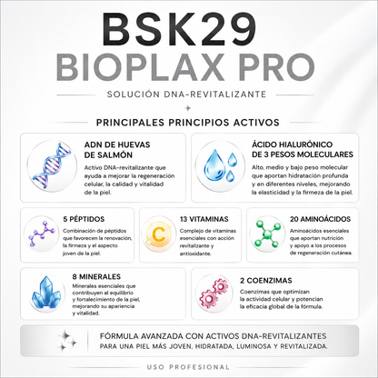 BSK29 BIOPLAX PRO | ADN de Salmón para Revitalizar e Hidratar la Piel