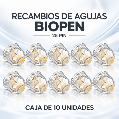 Recambios de agujas Biopen Q2 | 14 y 25 pines · Caja de 10