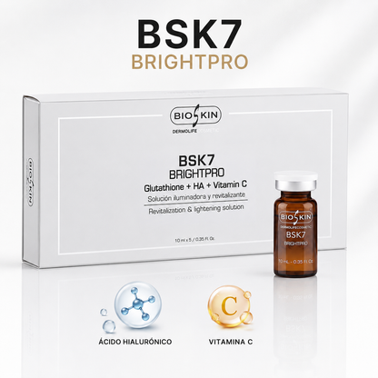 BSK7 BRIGHTPRO | Tratamiento Iluminador & Despigmentante con Glutatión + Vitamina C