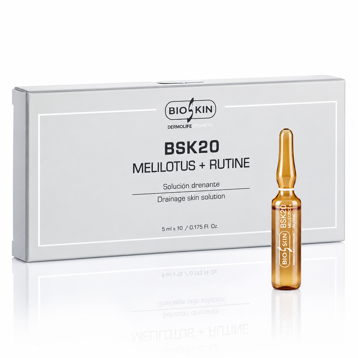 BSK20 MELILOTO + RUTINA | Solución drenante profesional / 10u. 5ml