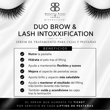 DUO BROW & LASH inTOXXification | Pack Profesional 12 uds. + 🎁 6 NECESERES DE REGALO