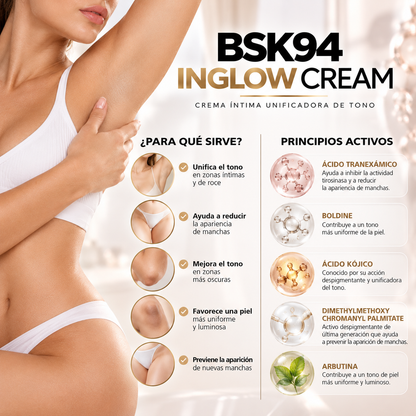 BSK94 INGLOW CREAM BioSkin | Crema Íntima Unificadora de Tono 50 ml