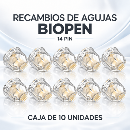Recambios de agujas Biopen Q2 | 14 y 25 pines · Caja de 10