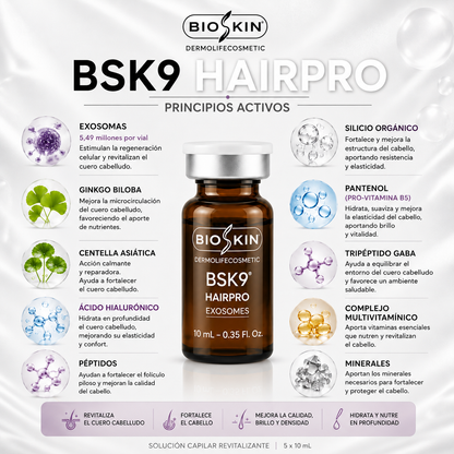 BSK9 HAIRPRO EXOSOMES | Revitalización y fortalecimiento capilar profesional