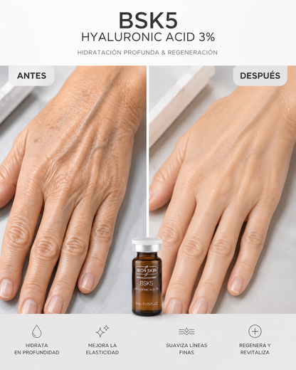 BSK5 HYALURONIC ACID 3% | Hidratación Profunda & Regeneración