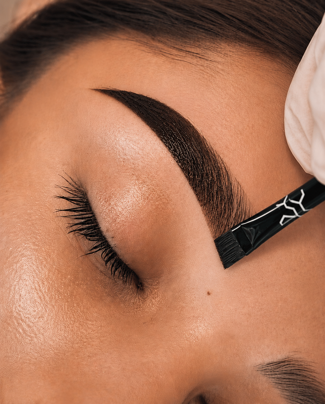 Pincel Profesional para Tinte de Cejas y Pestañas mono