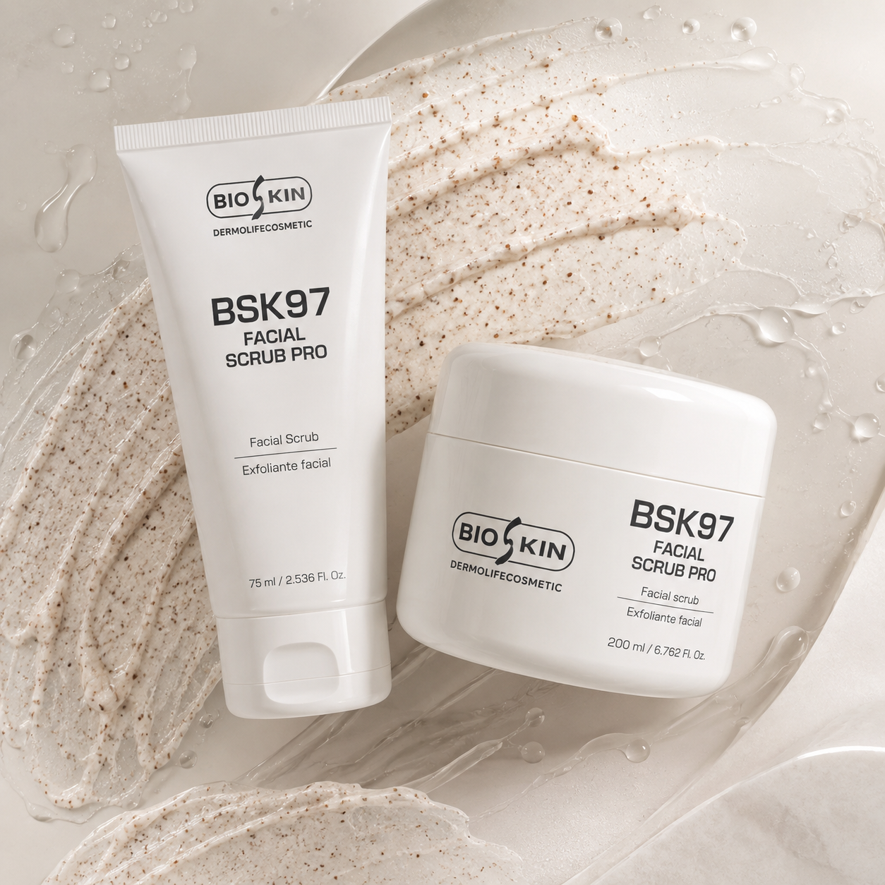 BSK97 FACIAL SCRUB PRO | Exfoliante facial profesional 75 ml / 200 ml
