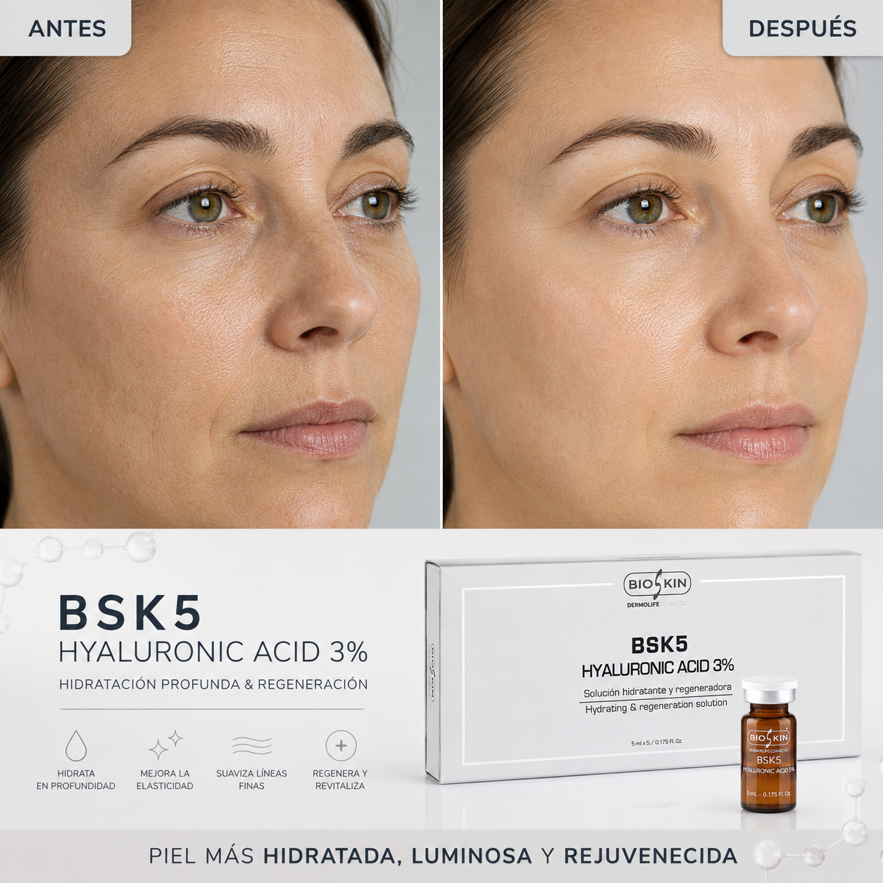 BSK5 HYALURONIC ACID 3% | Hidratación Profunda & Regeneración