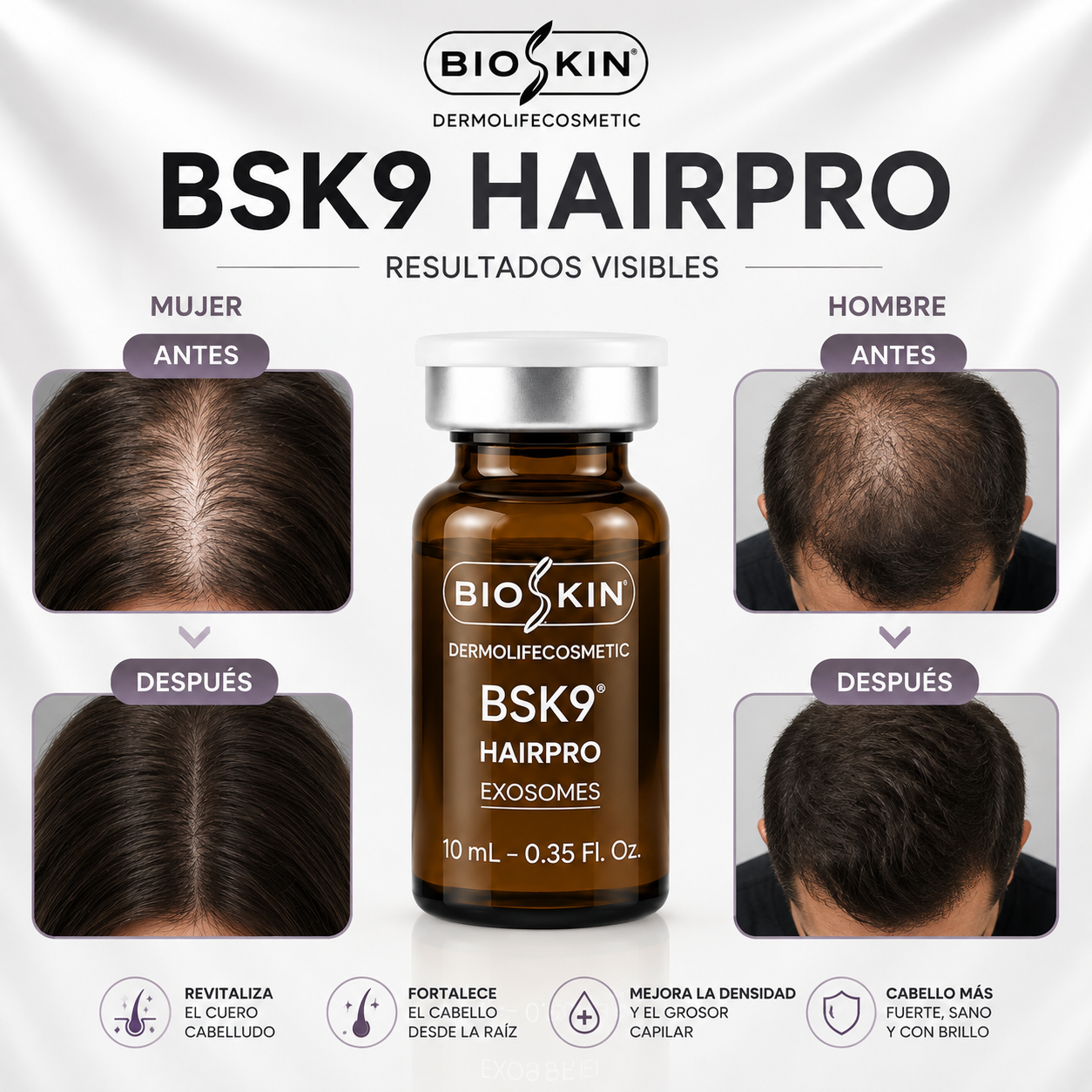 BSK9 HAIRPRO EXOSOMES | Revitalización y fortalecimiento capilar profesional