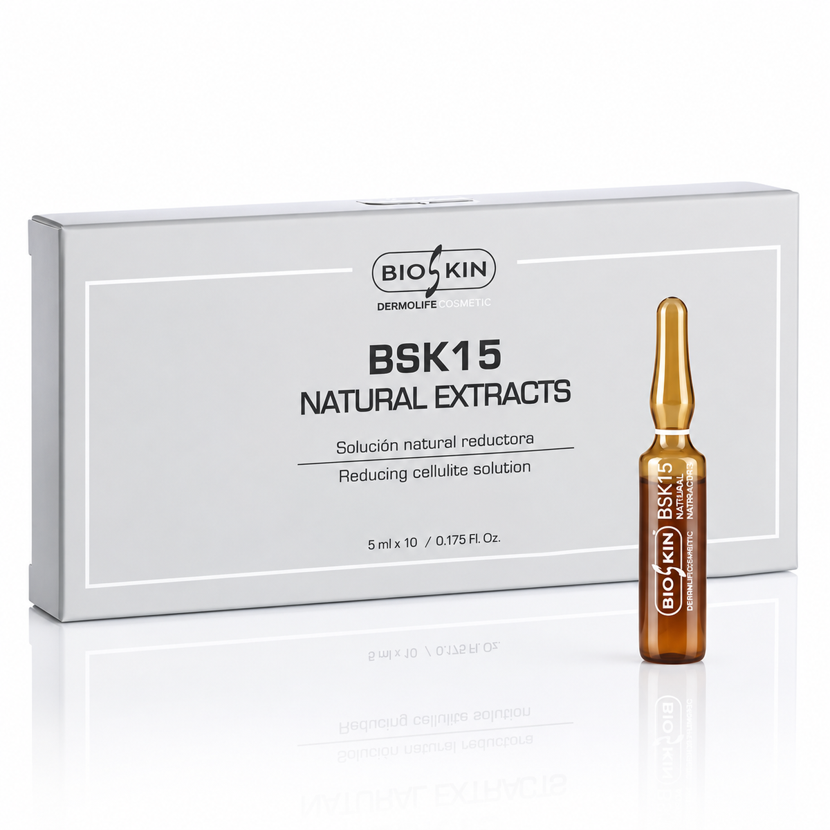 BSK15 NATURAL EXTRACTS | Solución Natural Reductora | 10 x 5 ml
