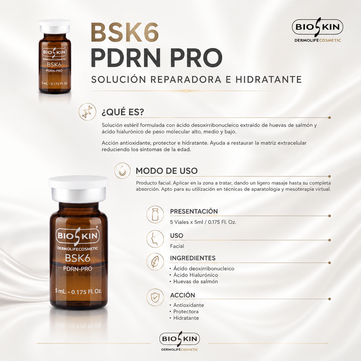BSK6 PDRN PRO | Regeneración, Reparación & Hidratación Facial