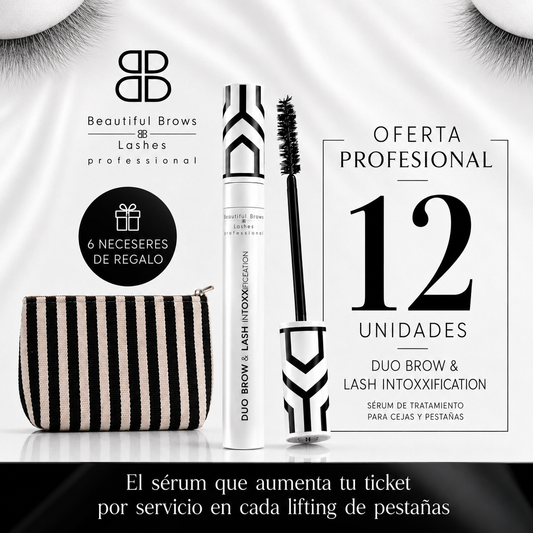 DUO BROW & LASH inTOXXification | Pack Profesional 12 uds. + 🎁 6 NECESERES DE REGALO