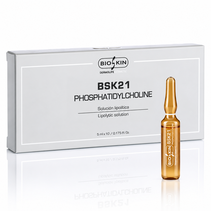 BSK21 PHOSPHATIDYLCHOLINE · Solución Lipolítica |Tratamiento profesional para grasa localizada . 10u. 5ml